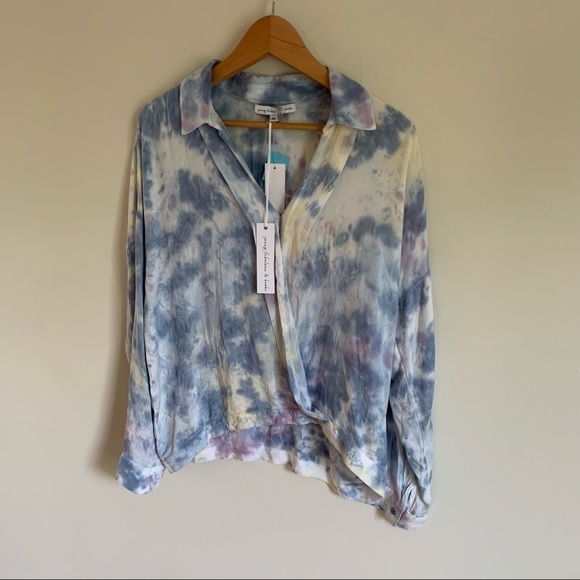 NWT YOUNG FABULOUS & BROKE tie dyed long sleeve boho top YFB NEW - Picture 11 of 11